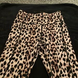 Leopard print Victoria secrets  leggings and bra set